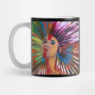 Portrait Punk Red Attitude Style  620 Mug